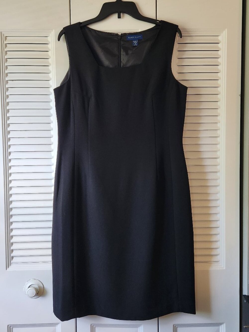Karen Scott Classic Lined Little Black Dress size 14.